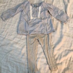 Baby gap shirt and carters leggings